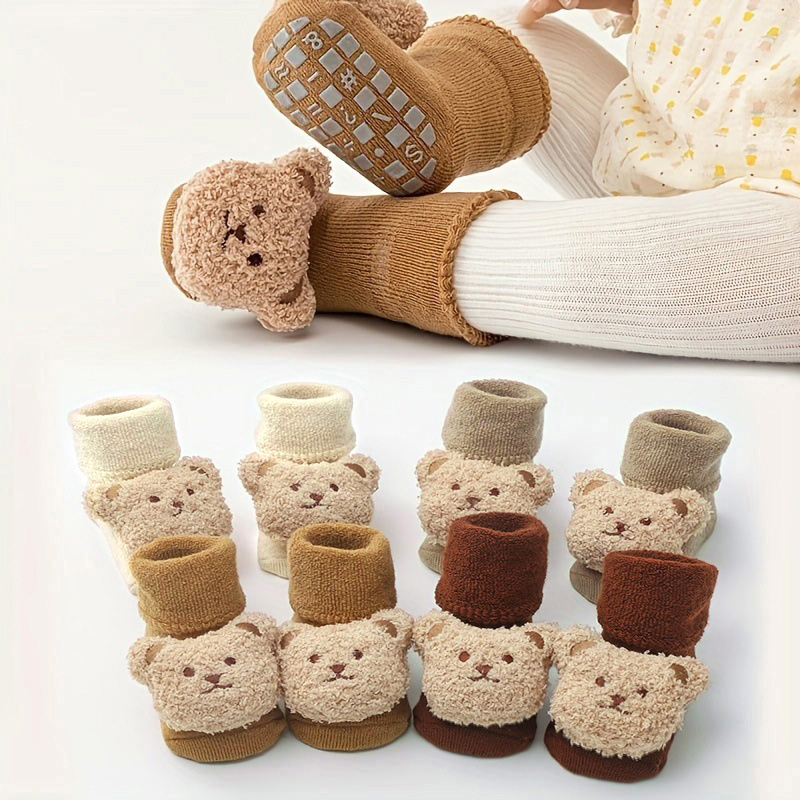 Unisex Baby Socks Non Slip - Kaus kaki bayi katun tebal hangat