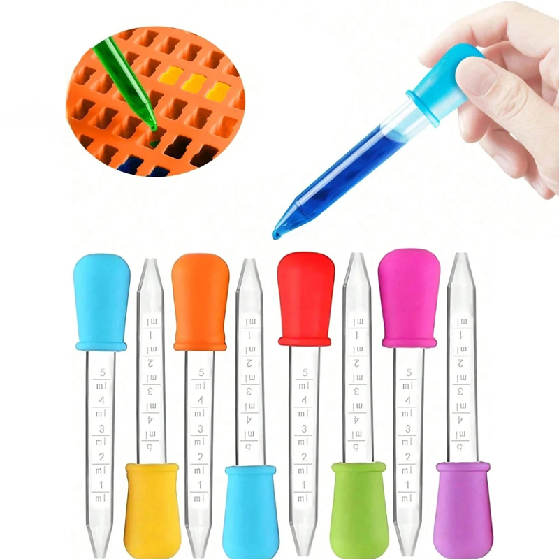 Feeding - 6/12Pcs Pipet Tetes Mata Plastik Silikon