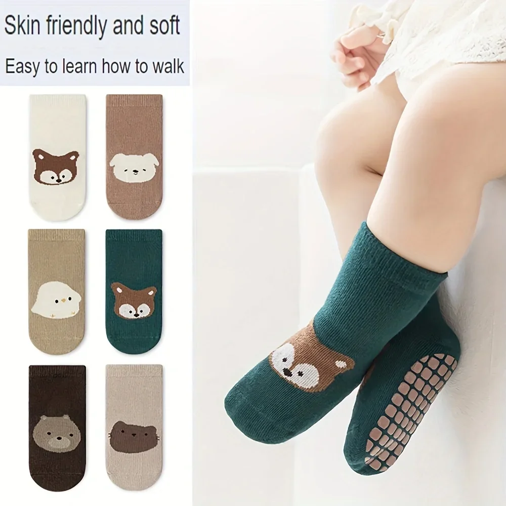 6 Pasang Kaus Kaki Trampolin B - Unisex Baby Socks Non Slip ulasan dan harga