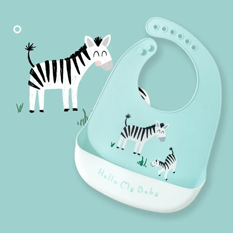 Celemek Bayi Anti Air, Perleng - Waterproof Baby Bibs Silicone ulasan dan harga
